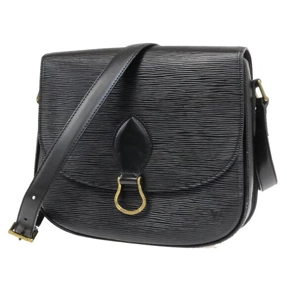 LOUIS VUITTON LV Saint Cloud GM Shoulder Bag Epi Leather Black 36EE089 - Picture 1 of 15